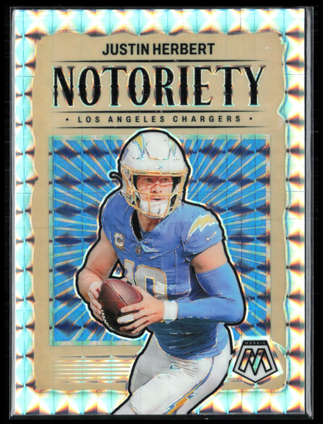 Justin Herbert Notoriety Mosaic Prizm