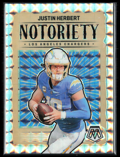 Justin Herbert Notoriety Mosaic Prizm
