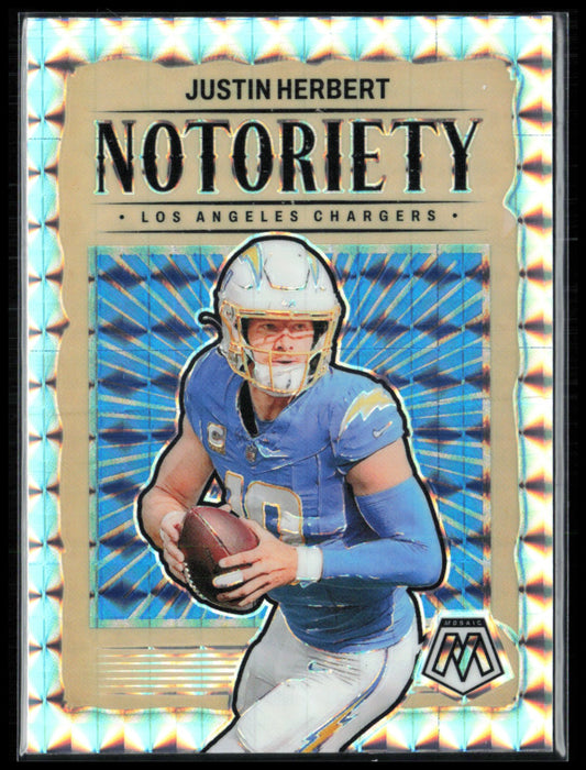Justin Herbert Notoriety Mosaic Prizm