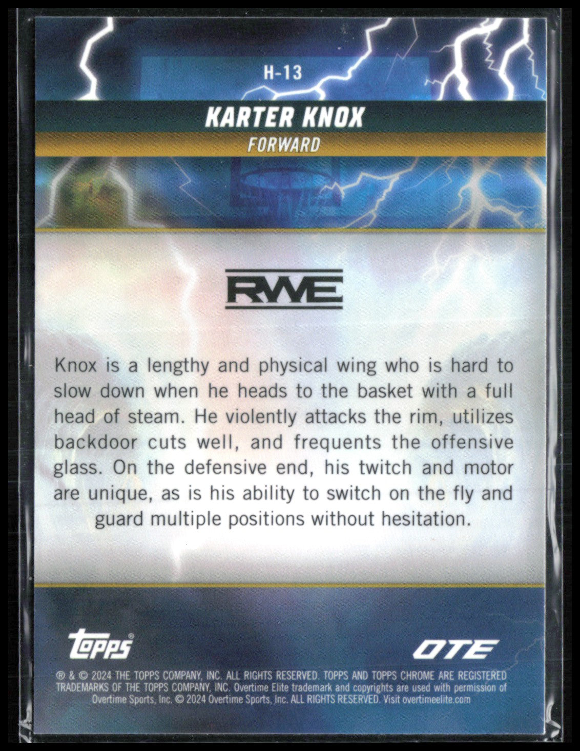 Karter Knox Hurricane