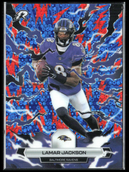 Lamar Jackson Blue & Orange 2026 Topps Resurgence