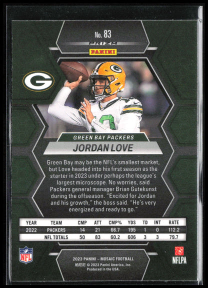 Jordan Love Green Mosaic