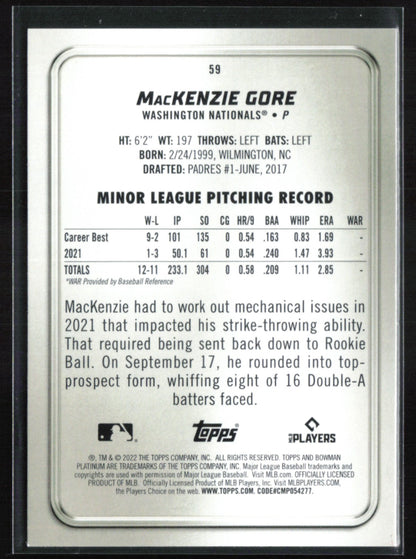 MacKenzie Gore RC Foil