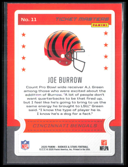 Joe Burrow RC Ticket Masters