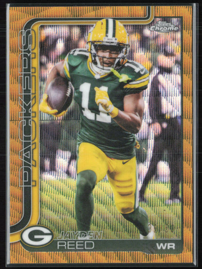 Jayden Reed Gold Wave /50 2025 Topps Chrome