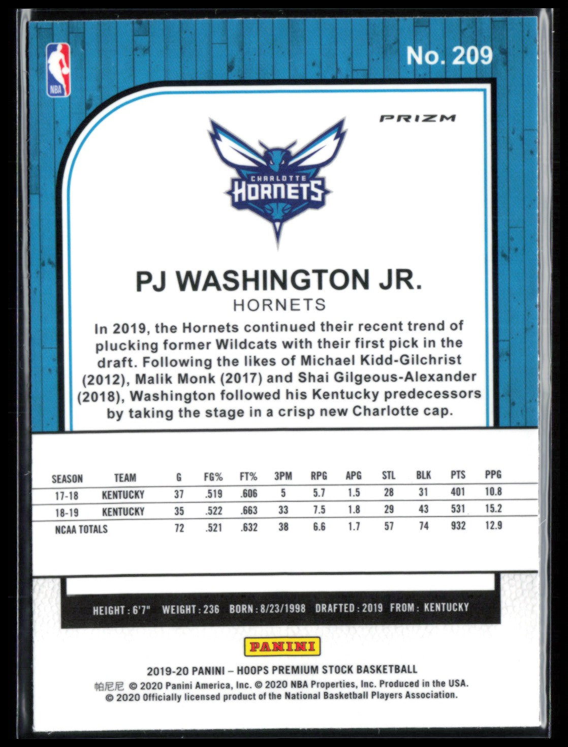 PJ Washington Jr. RC Green