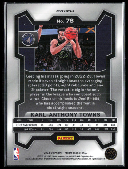 Karl-Anthony Towns Green Prizm