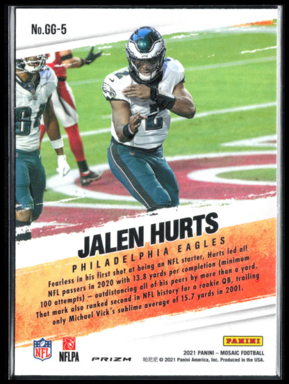 Jalen Hurts Green Mosaic Got Game