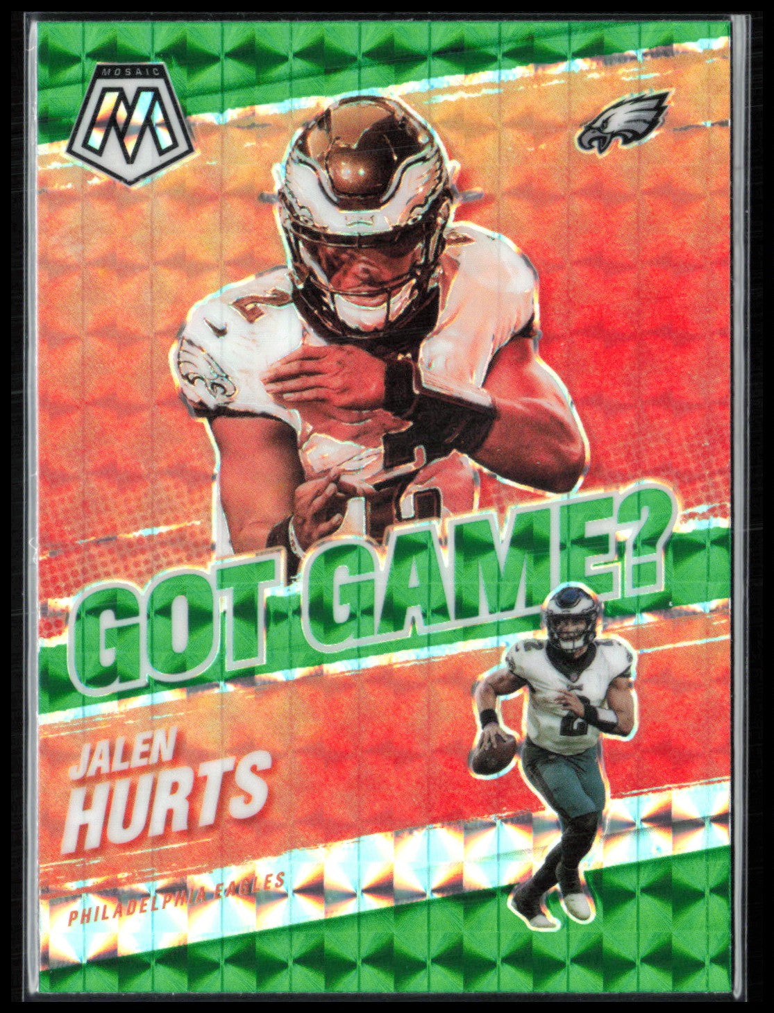 Jalen Hurts Green Mosaic Got Game