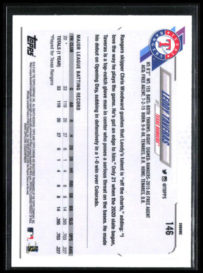 Leody Taveras RC Pink Refractor