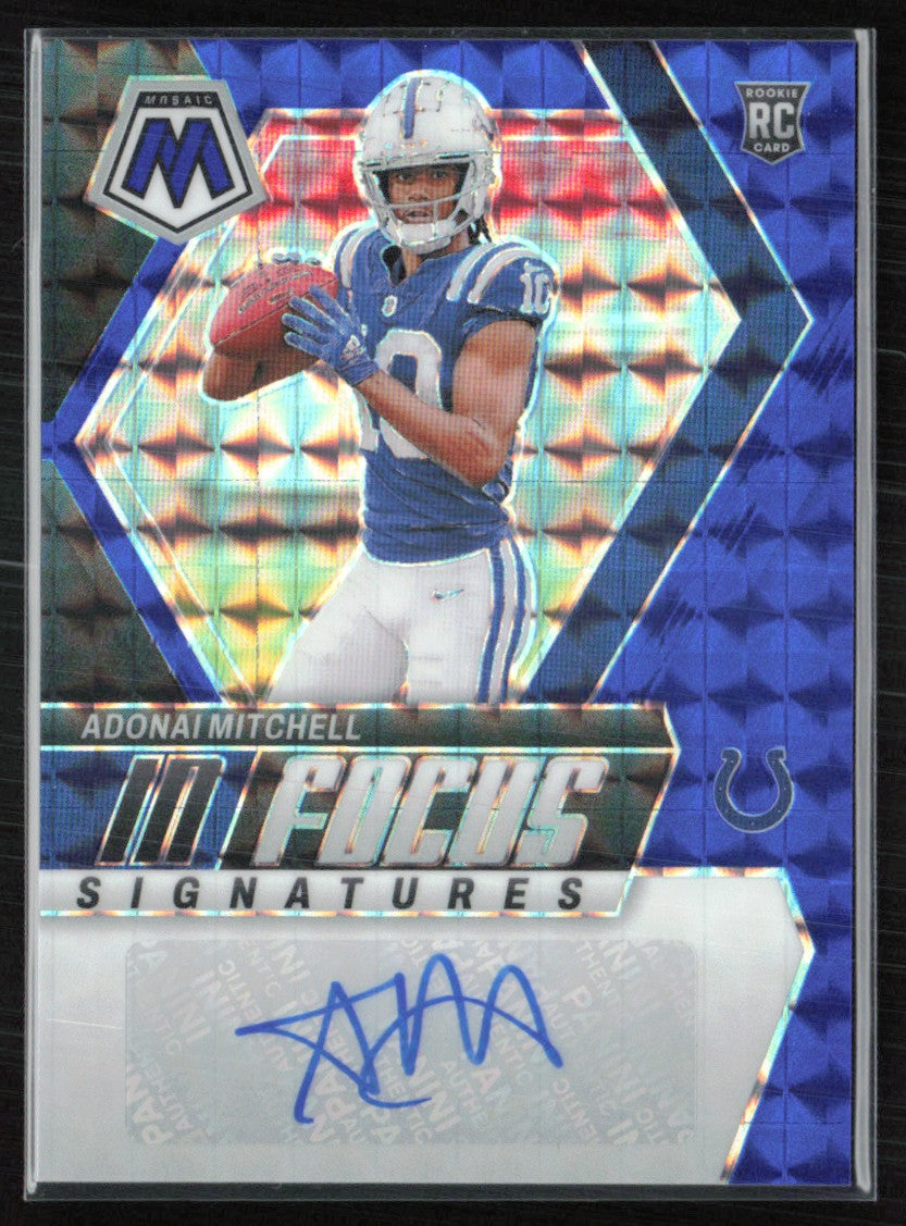 Adonai Mitchell RC Auto /99 Blue Mosaic In Focus Signatures