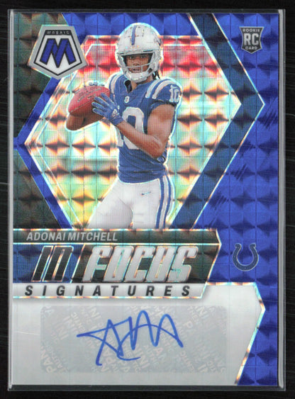 Adonai Mitchell RC Auto /99 Blue Mosaic In Focus Signatures