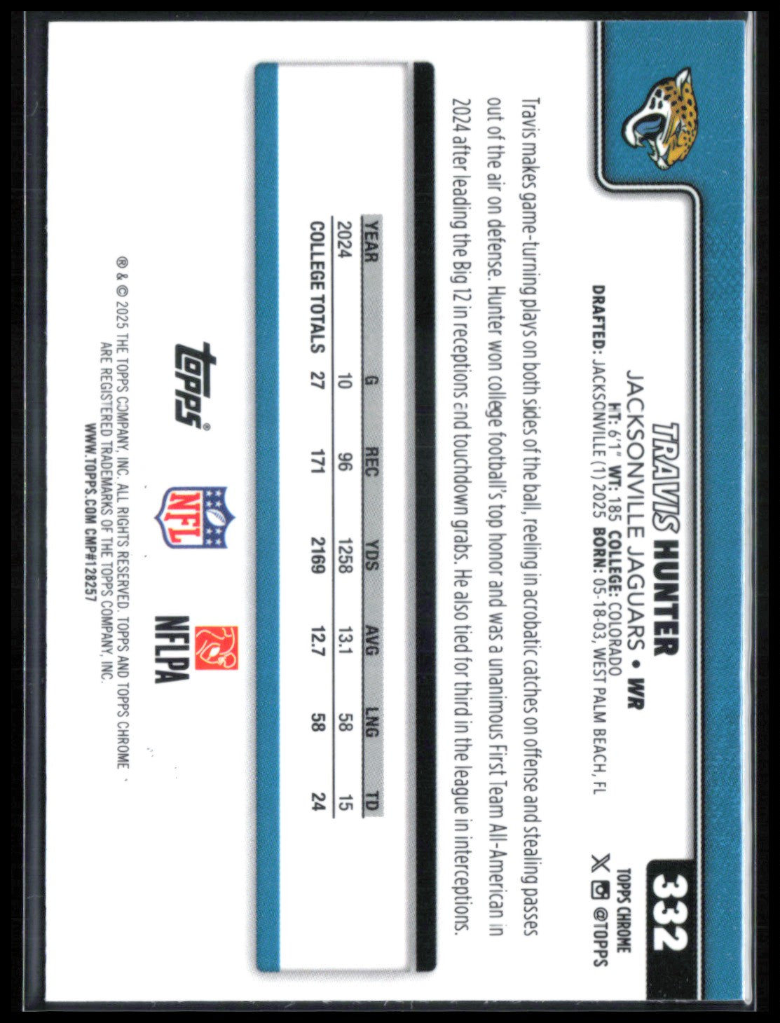 Travis Hunter RC