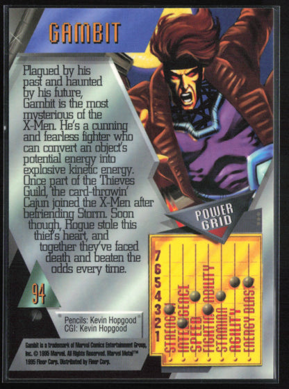 Gambit 1996 Marvel Metal