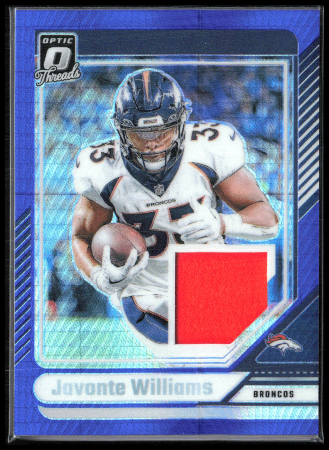Javonte Williams Blue Hyper Mem Optic Threads