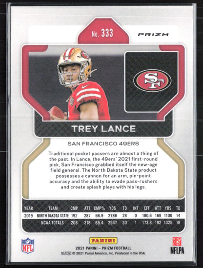 Trey Lance RC Green Prizm