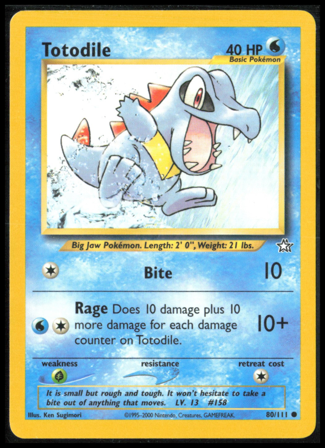 Totodile (80) 2000 Neo Genesis