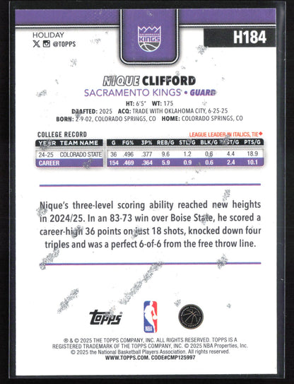 Nique Clifford RC Metallic