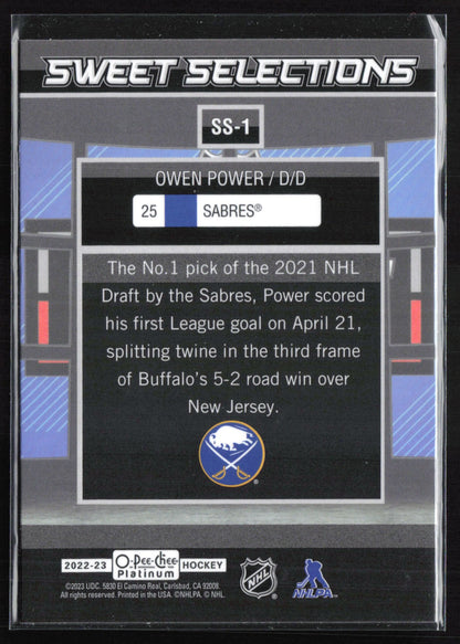 Owen Power Sweet Selections 2022-23 O-Pee-Chee