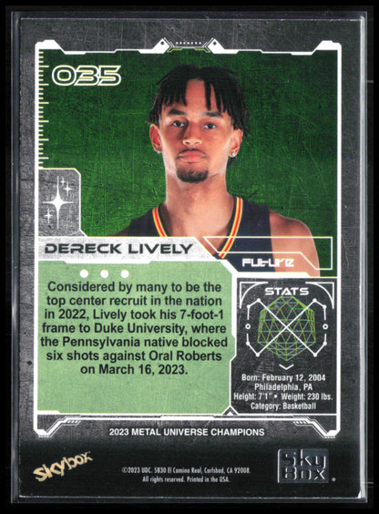Dereck Lively RC