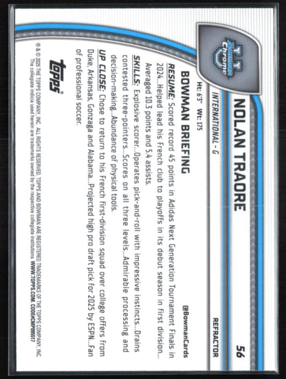 Nolan Traore 1st Bowman Refractor