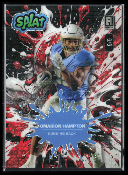 Omarion Hampton RC /5 2025 Wild Card Splat
