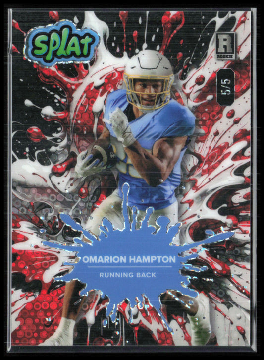 Omarion Hampton RC /5 2025 Wild Card Splat
