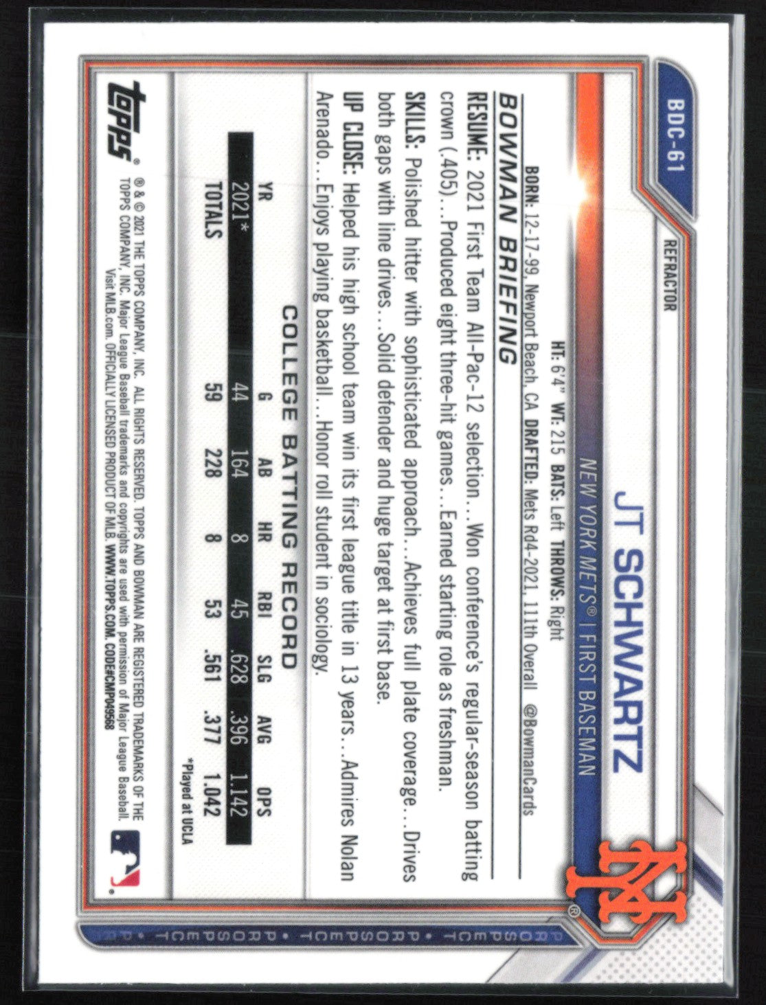 JT Schwartz 1st Bowman Refractor