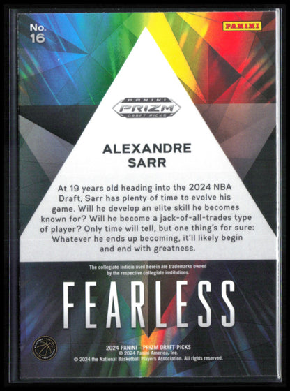Alexandre Sarr RC Fearless