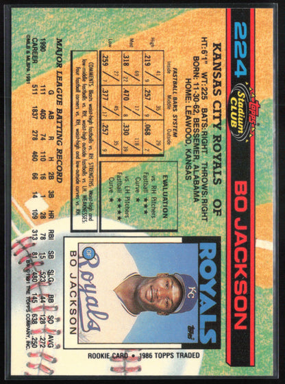 Bo Jackson 1991 Stadium Club