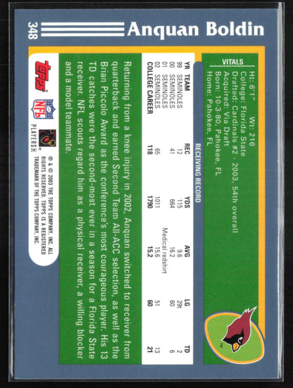Anquan Boldin RC 2003 Topps