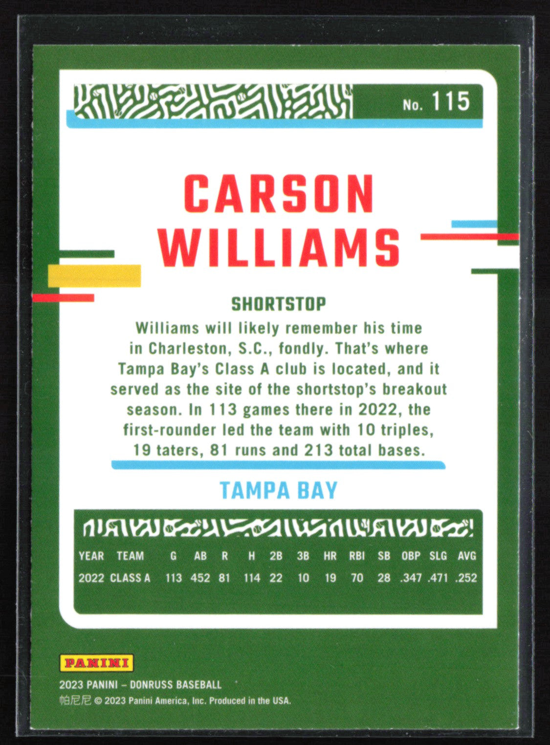 Carson Williams Purple Foil