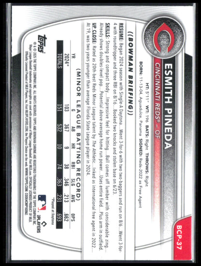Esmith Pineda 1st Bowman Mojo