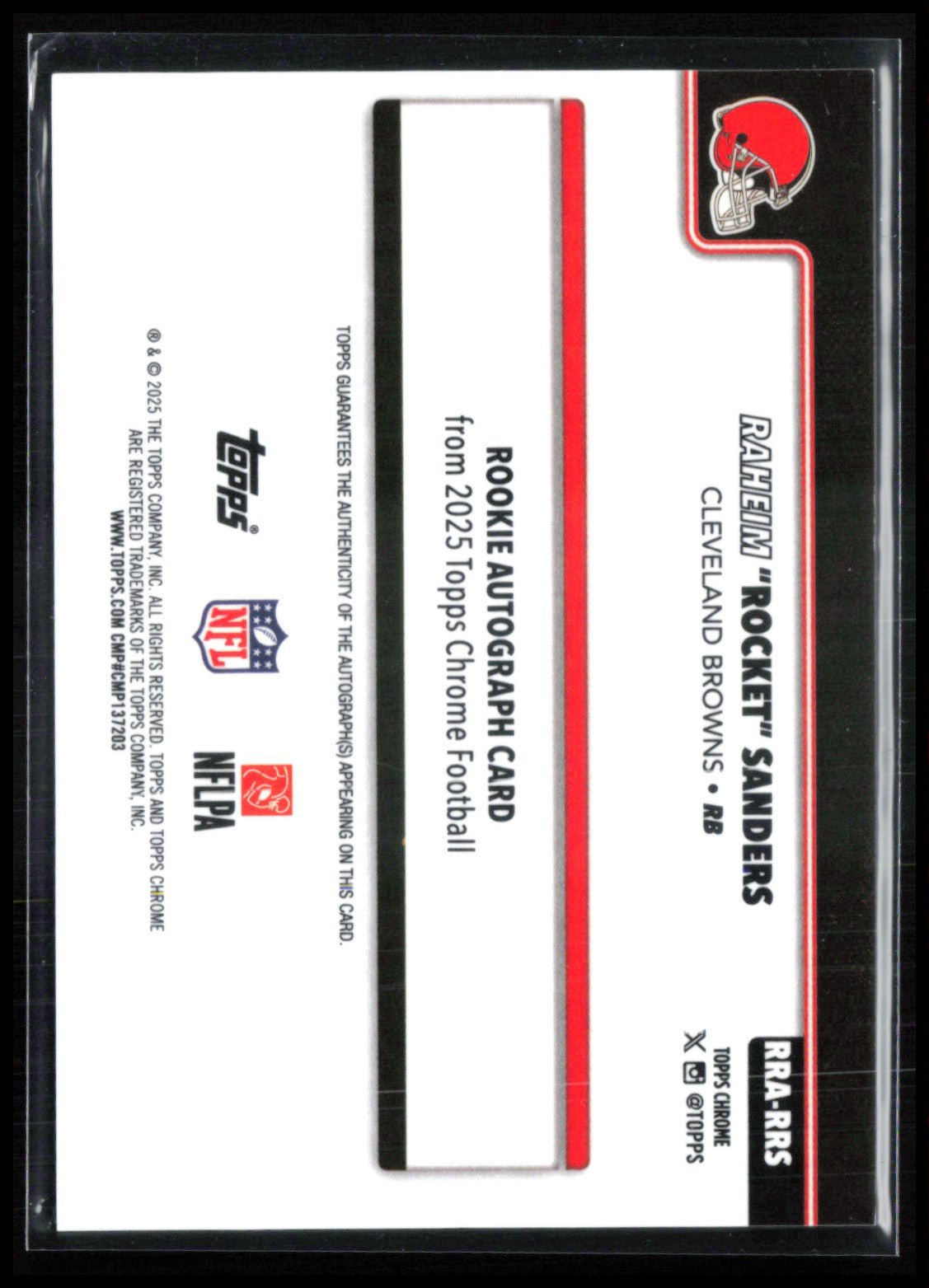 Raheim Sanders RC Auto /275 Refractor
