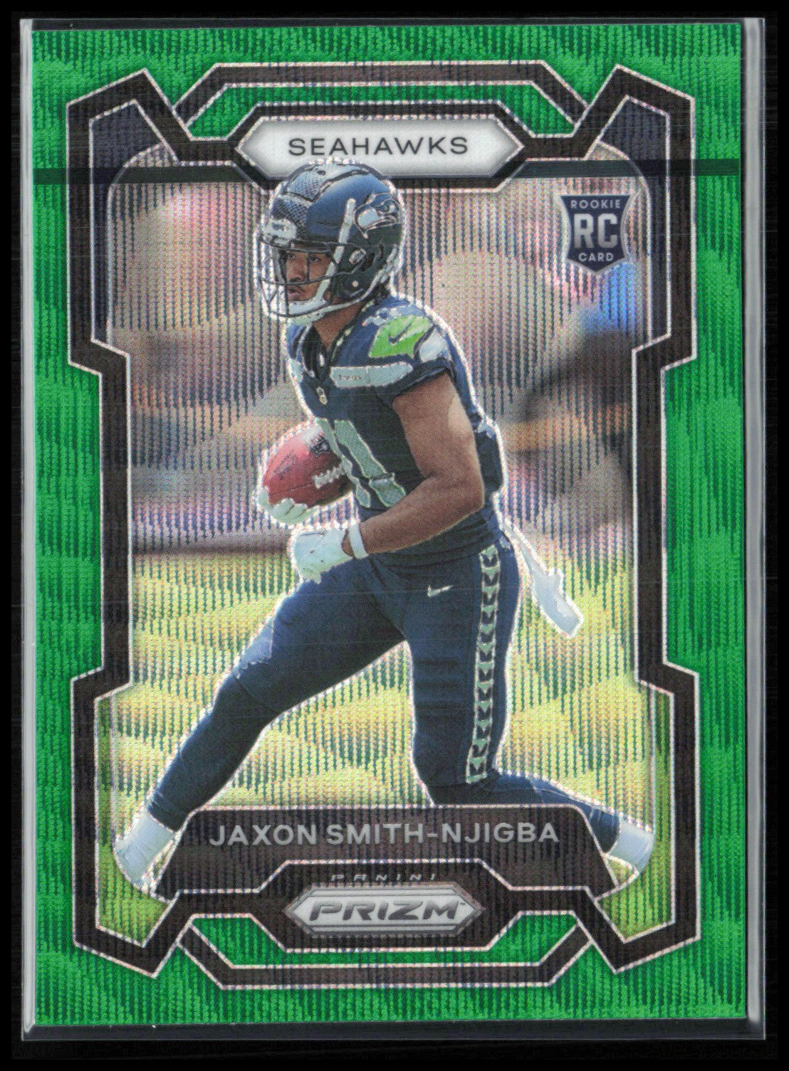 Jaxon Smith-Njigba RC Green Wave (Manufacturer Print Line, See Front)