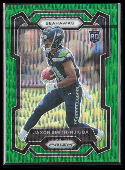 Jaxon Smith-Njigba RC Green Wave (Manufacturer Print Line, See Front)