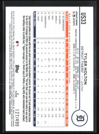Tyler Holton RC Green /499