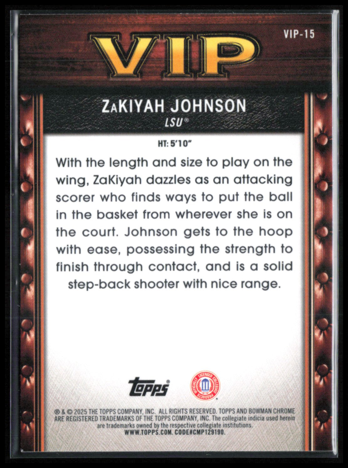 ZaKiyah Johnson VIP