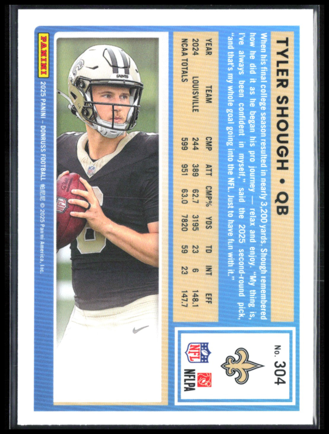 Tyler Shough RC Rated Rookie