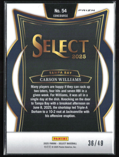 Carson Williams Lime Green Prizm /49