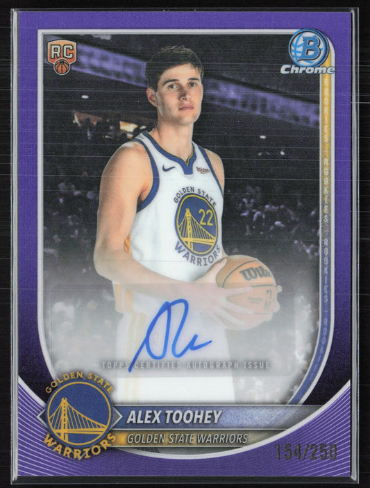 Alex Toohey RC Auto Purple Refractor /250