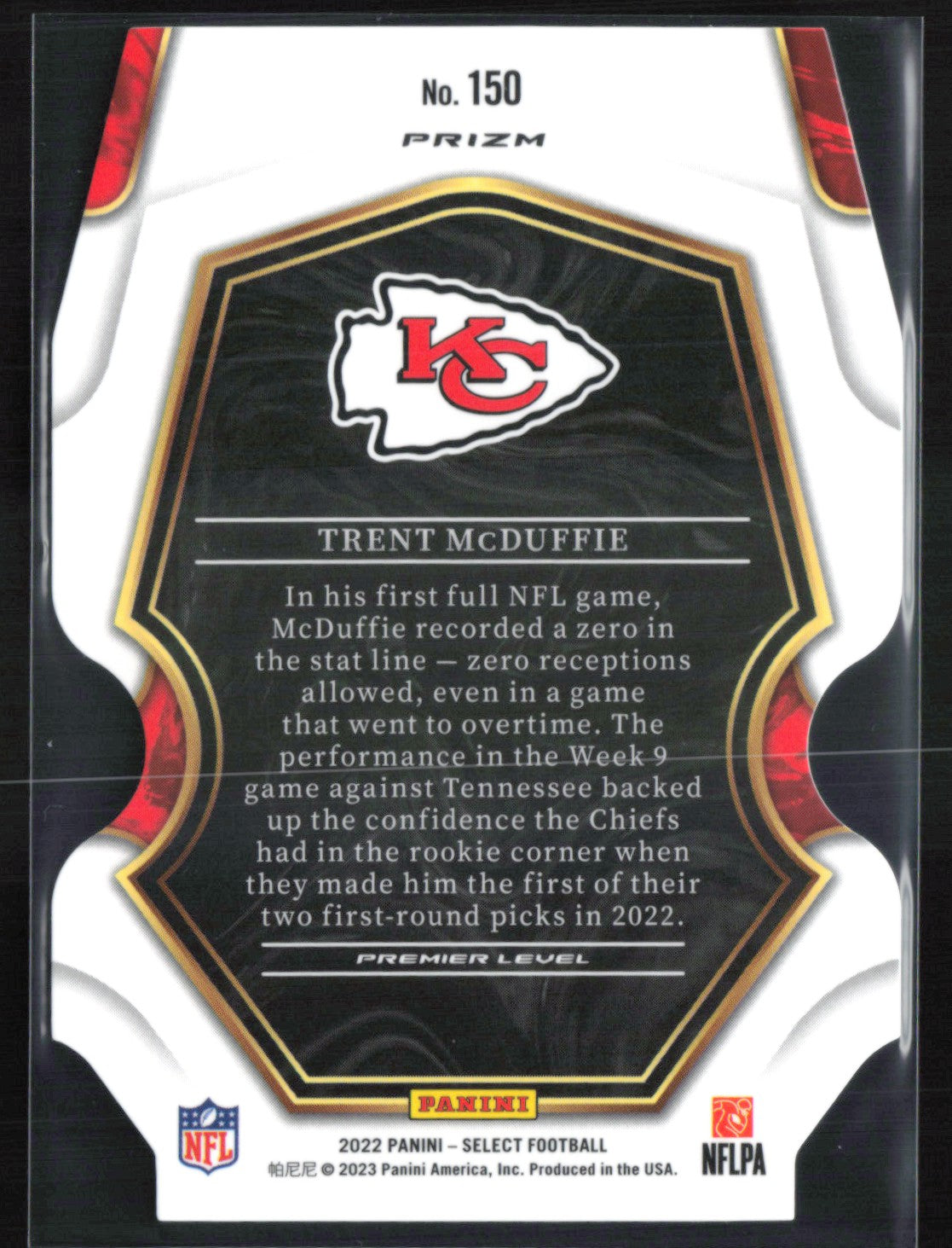 Trent McDuffie RC RWB Die-Cut