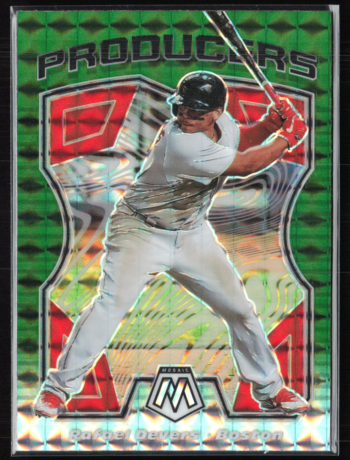 Rafael Devers Green Mosaic