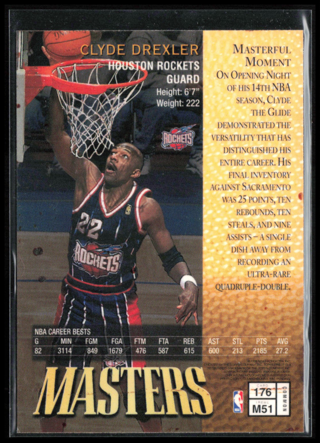 Clyde Drexler Finest Masters w/Peel