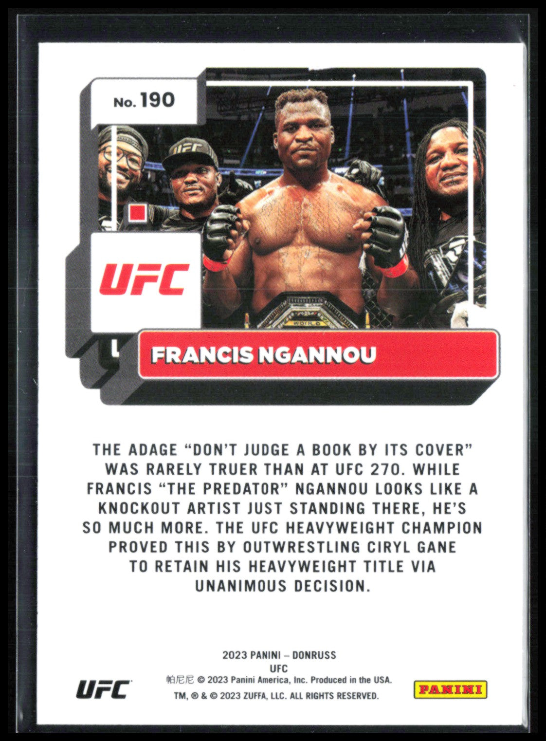Francis Ngannou Orange Laser