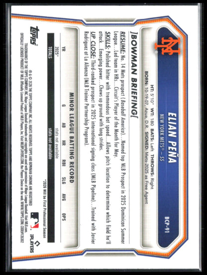 Elian Pena Lazer Prospects