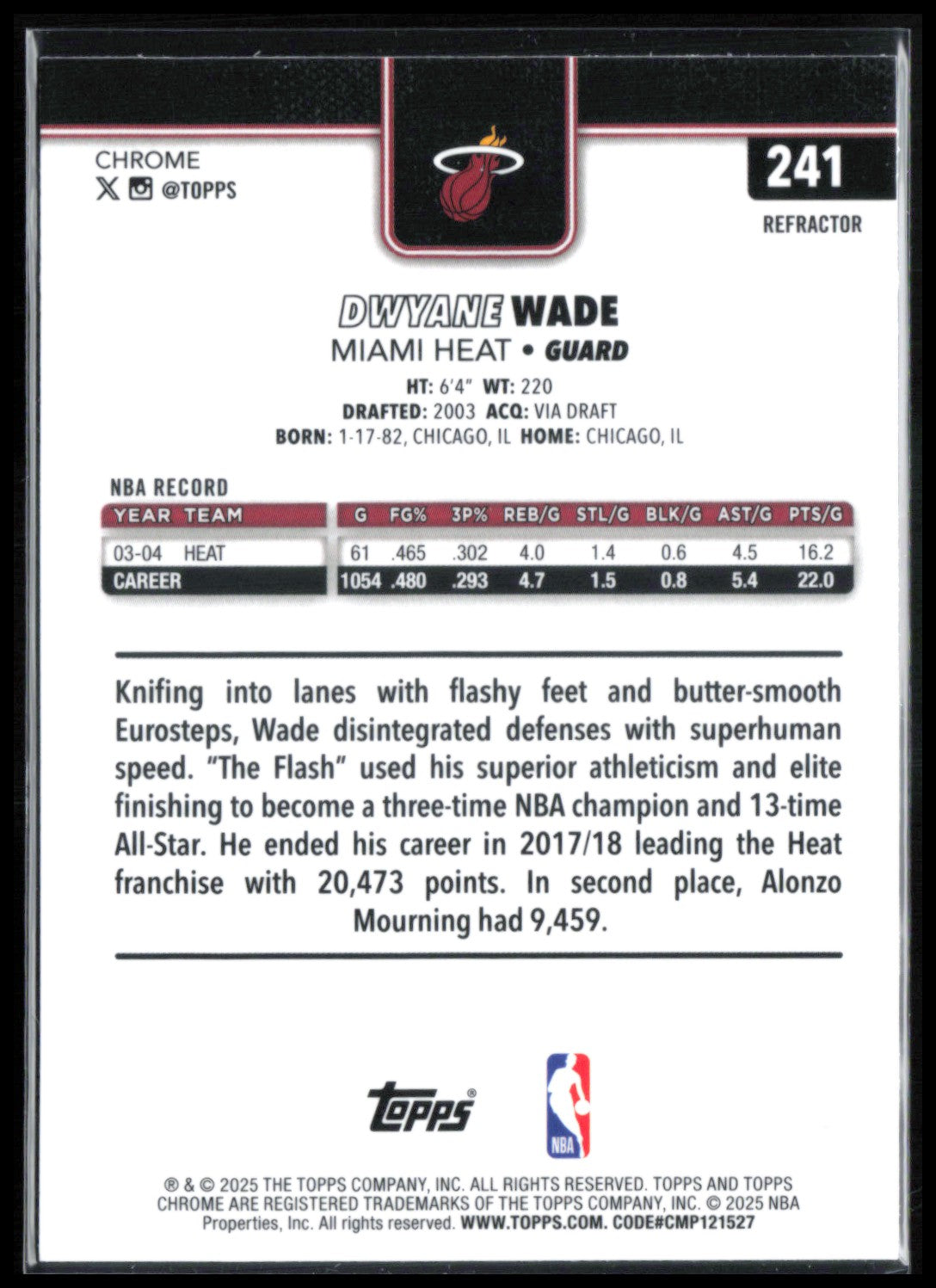 Dwyane Wade Refractor