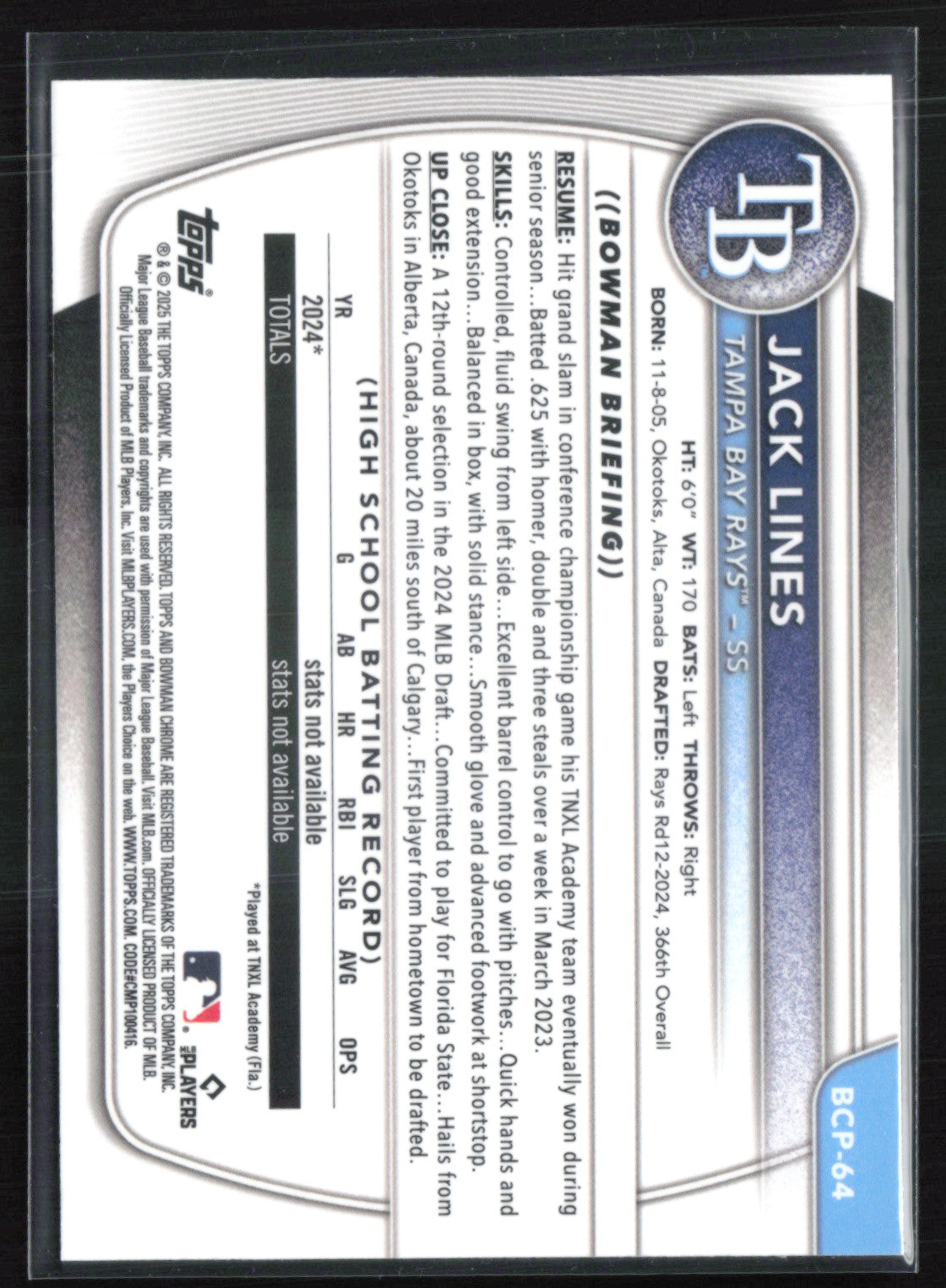 Jack Lines 1st Bowman