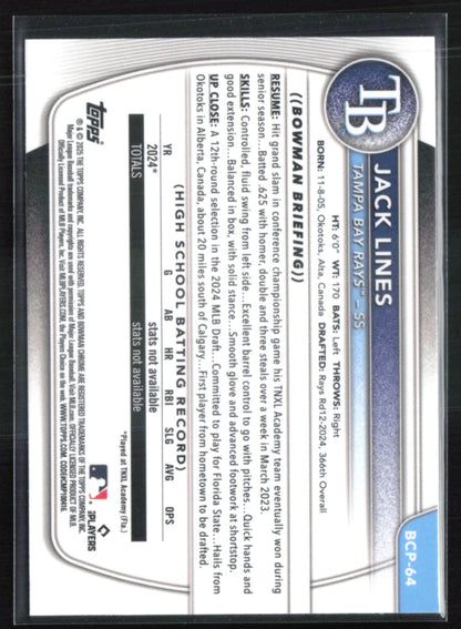 Jack Lines 1st Bowman