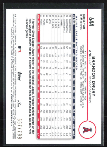 Brandon Drury Purple FOil /799
